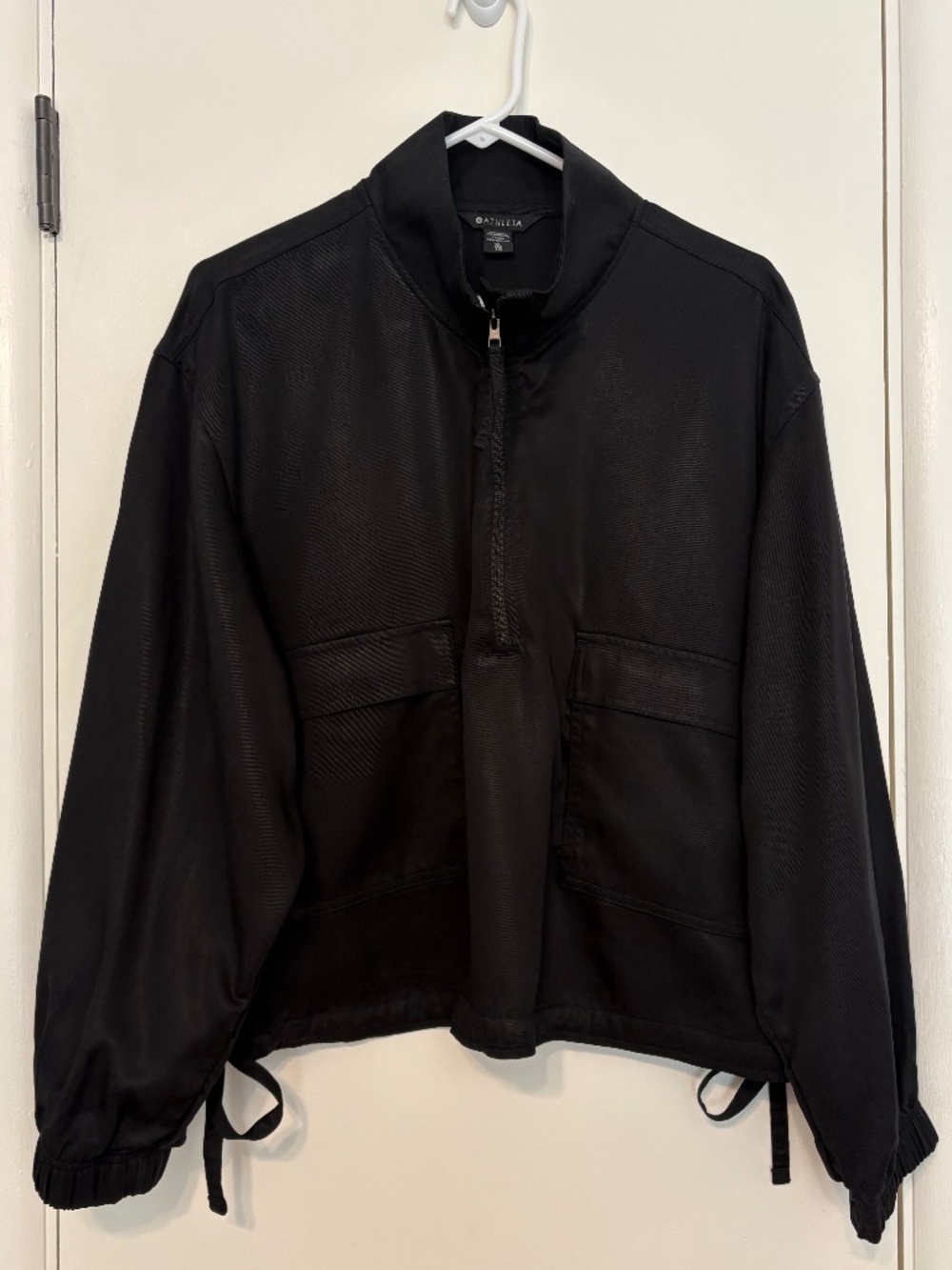 Athleta #427911 Women's Celestial Utility Popover Shirt Top Jacket XL Black